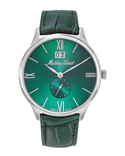 Mathey-tissot Edmond Quartz Green Dial Mens Watch H1886qav