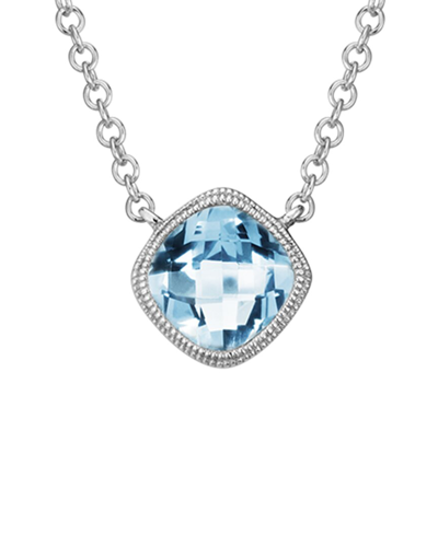 Diamond Select Cuts 14k 0.88 Ct. Tw. Diamond & Aquamarine Necklace