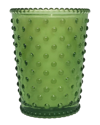 Simpatico Green Tea & Cucumber Hobnail Glass Candle In Green