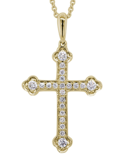 Diamond Select Cuts 14k Cross Necklace