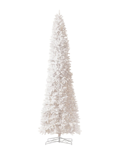 Nearly Natural 13ft Slim White Artificial Christmas Tree With 1350 Warm White Led Lights & 3924 Bend