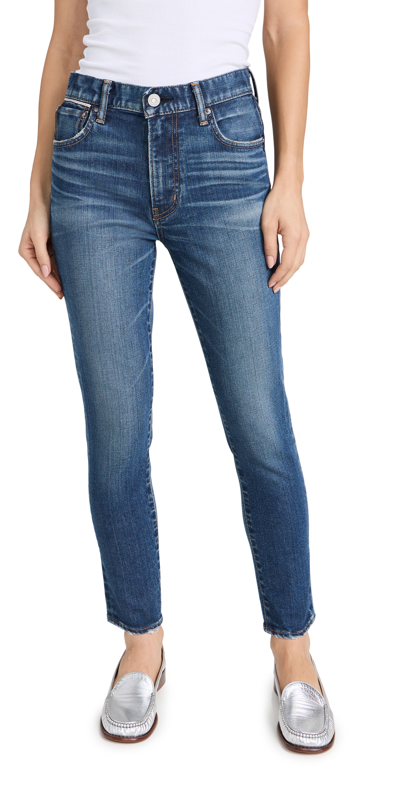 Moussy Vintage Mv Ballena Skinny Hi Jeans In Blue