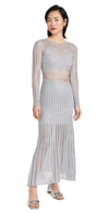 SIGNIFICANT OTHER ADLEY MAXI DRESS SILVER