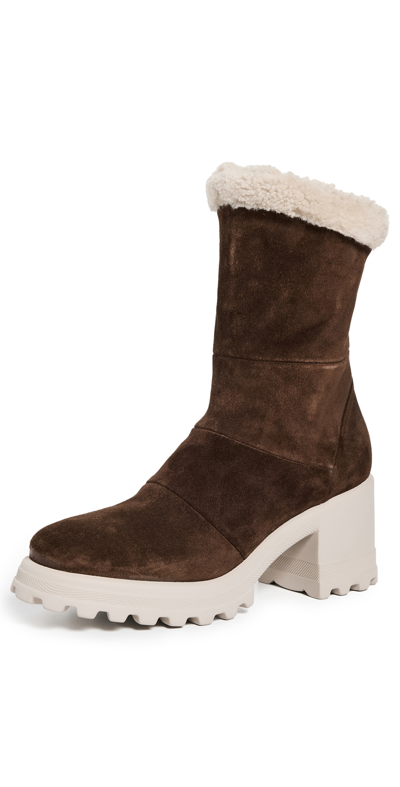 Voile Blanche Claire 01 Boots In Dark Brown