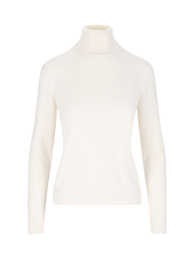 P.a.r.o.s.h Ribbed Turtleneck Sweater In Panna
