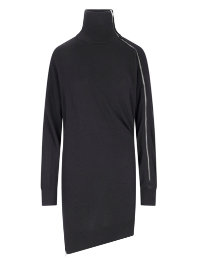 Isabel Marant Zip Knit Dress In Black  