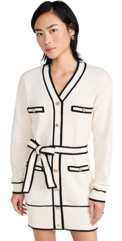 Line & Dot Jamie Sweater Dress In Cream