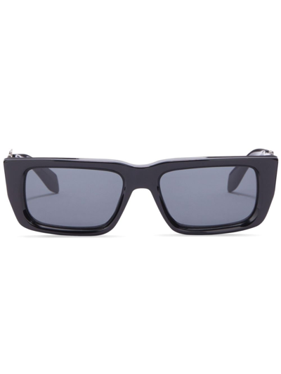 Palm Angels Milford Rectangular-frame Sunglasses In Black  