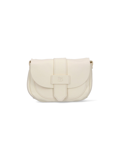 Il Bisonte Small Crossbody Bag "fausta" In Cream