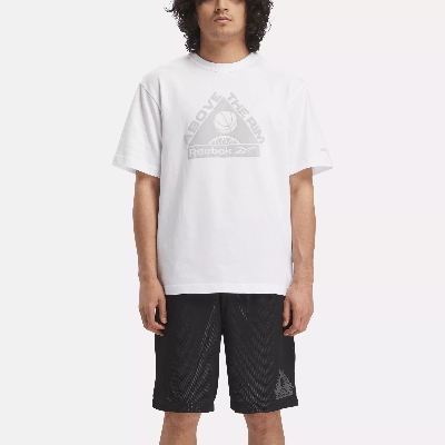 Reebok Basketball Above The Rim Graphic T-shirt In White