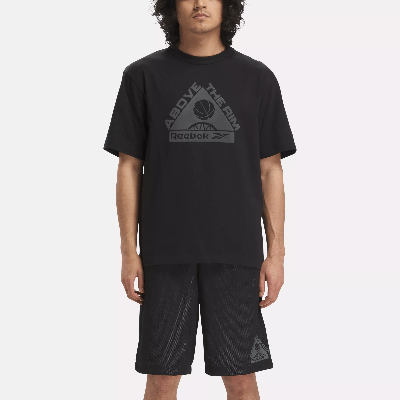 Reebok Basketball Above The Rim Graphic T-shirt In Black