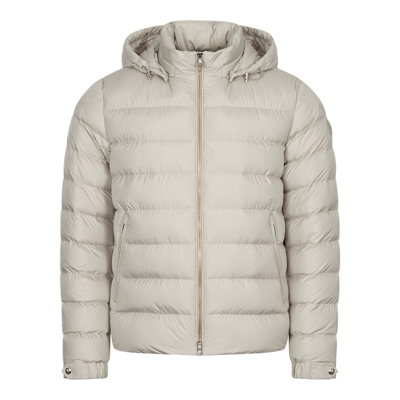 Moncler Basic Arneb Short Down Jacket In Beige