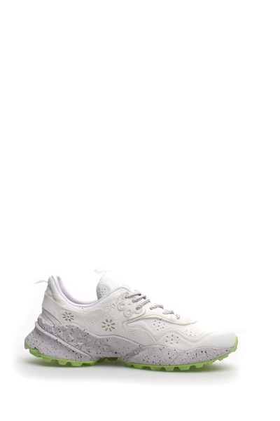 Flower Mountain White Kotetsu Eco Suede Nylon Sneaker