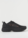 Stone Island Grime Logo-embossed Sneakers In Black