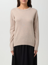 Zadig & Voltaire Gaby Intarsia Heart Wool Crewneck Sweater In Sand