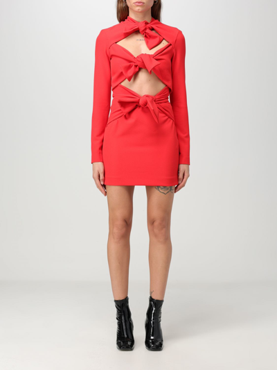 Msgm Dress  Woman In Red