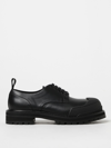 Marni Dada Army Leather Derby Shoes In Black