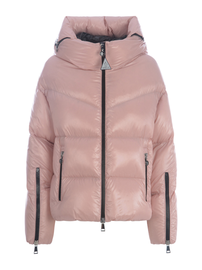 Moncler Huppe Short Down Jacket In Rosa