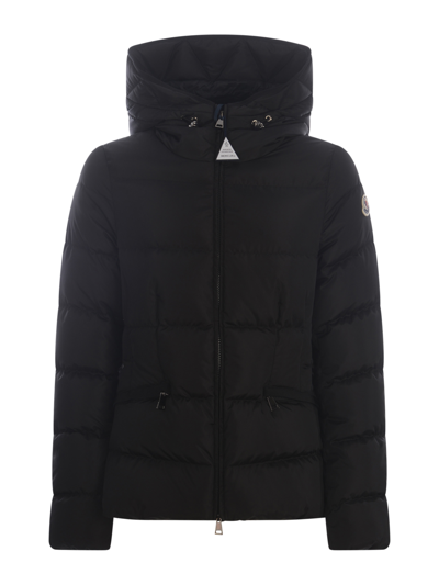 Moncler Short Down Jacket  "avoce" In Nero