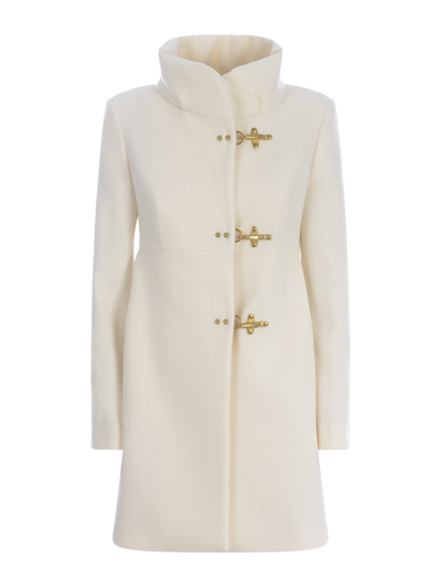 Fay Romantic Coat In Crema