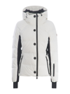 Moncler Guyane Hooded Jersey-trimmed Quilted Shell Down Jacket In Bianco