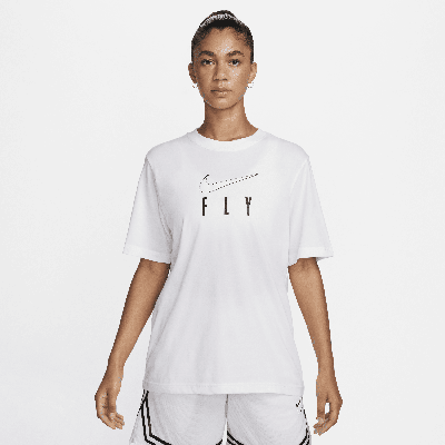 Nike Women's Dri-fit Swoosh Fly T-shirt In White