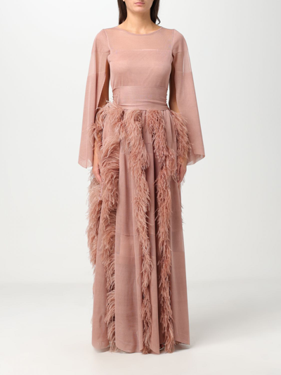 Antonino Valenti Iside Long Dress In Colour Carne Y Neutral