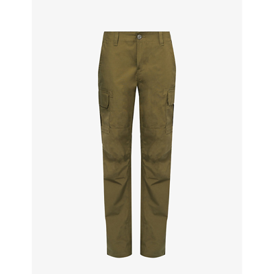 Dickies Mens Military Gr Millerville Brand-patch Straight-leg Cotton Trousers