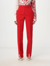 Shop Ferragamo Wool Pants In Red