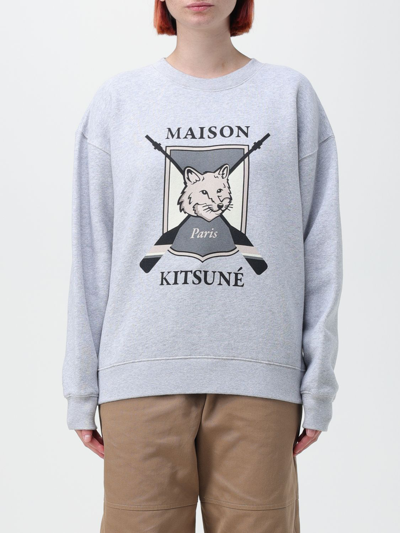 Maison Kitsuné Sweatshirt  Woman Color Kaki In Kaki