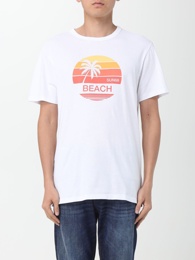 Sun 68 T-shirt  Herren Farbe Weiss In White