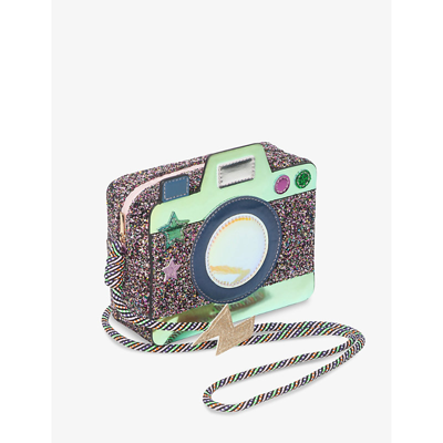 Mimi & Lula Multi Kids' Camera Glitter-embellished Cross-body Bag
