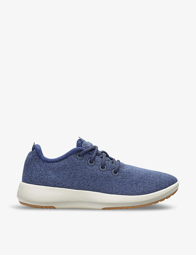 Allbirds Womens Hazy Indigo Nt White Women's Wool Runner Mizzle Merino-wool Low-top Trainers