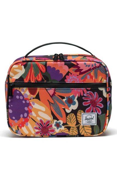 Herschel Supply Co. Kids' Pop Quiz Recycled Polyester Lunchbox In Fall Blooms