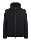 Rrd Reversible Down Jacket In Nero/verde Scuro