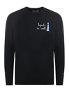 Mc2 Saint Barth Crewneck Long In Black
