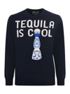 Mc2 Saint Barth Crewneck Long-sleeved Jumper In Blue