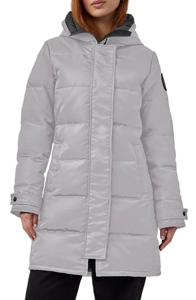 Canada Goose Shelburne Quilted Down Parka In Willow Grey