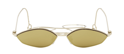 Fendi Fe 40114 U-y 30g Geometric Sunglasses In Gold