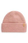 Vince Knit Cashmere Hat In Mauve