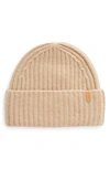 Vince Knit Cashmere Hat In Camel
