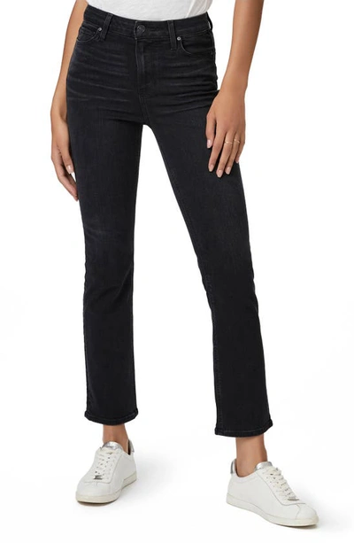 Paige Cindy High Waist Ankle Straight Leg Jeans In Black Willow