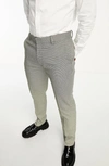 ASOS DESIGN TEXTURED SKINNY FIT SUIT TROUSERS