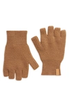 Vince Boiled Cashmere Fingerless Gloves In Mink