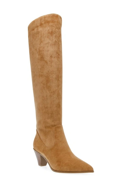 Anne Klein Wei Knee High Boot In Dark Natural