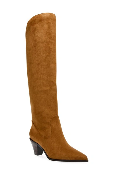 Anne Klein Wei Knee High Boot In Brown