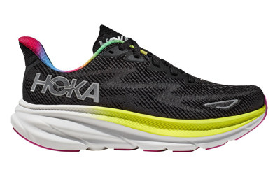 Pre-owned Hoka One One Clifton 9 Black All Aboard Multi-color In Black/all Aboard