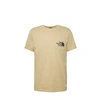The North Face Man Short Sleeves Fine Tee In Neturals