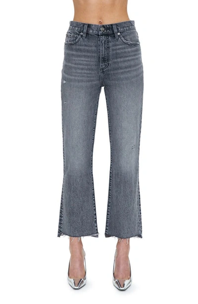 Pistola Ally Cropped Flare Step Hem Jeans In Blue