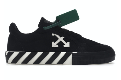 Pre-owned Off-white Vulc Low Canvas Black White (women's) In Black/white